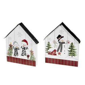 IH Casa Decor Snowman Christmas Decoration - Set of 2