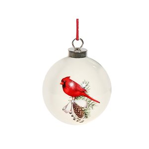 IH Casa Decor Multicolour Cardinal Ball Ornament Set - 4-Pack