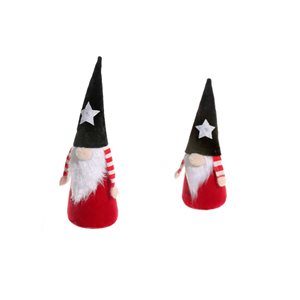 IH Casa Decor Gnome with Star Hat Christmas Decoration - Set of 2