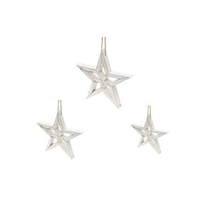 IH Casa Decor White Star Ornament Set - 3-Pack