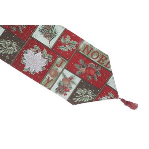 IH Casa Decor Fitted 36-in Tapestry Runner with Christmas Pattern