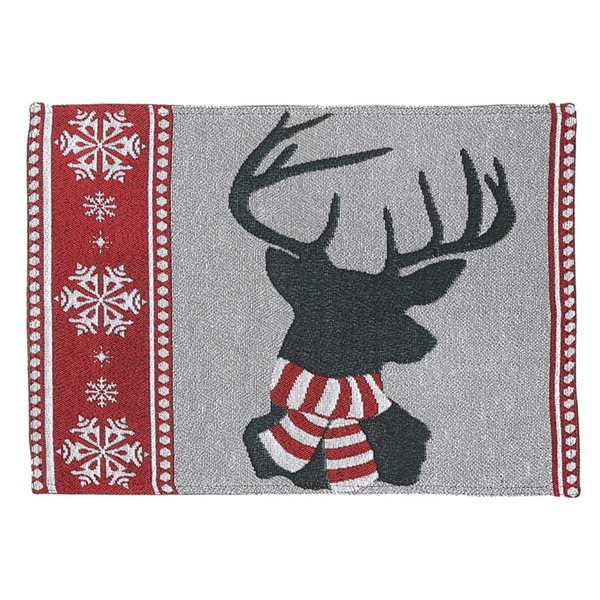 IH Casa Decor Fitted 54-in Tapestry Runner with Reindeer Head