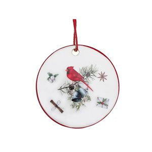 IH Casa Decor Multicolour Cardinal Flat Ornament Set - 6-Pack