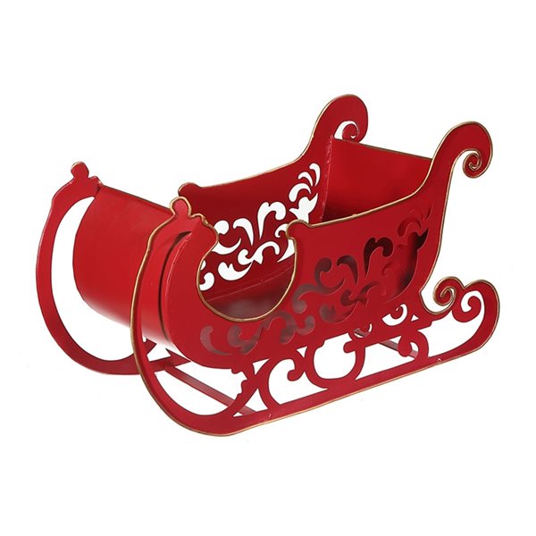 IH Casa Decor Red Sleigh Christmas Decoration XM-FD1005R | RONA