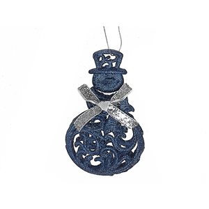 IH Casa Decor Blue Snowman Ornament Set - 12-Pack