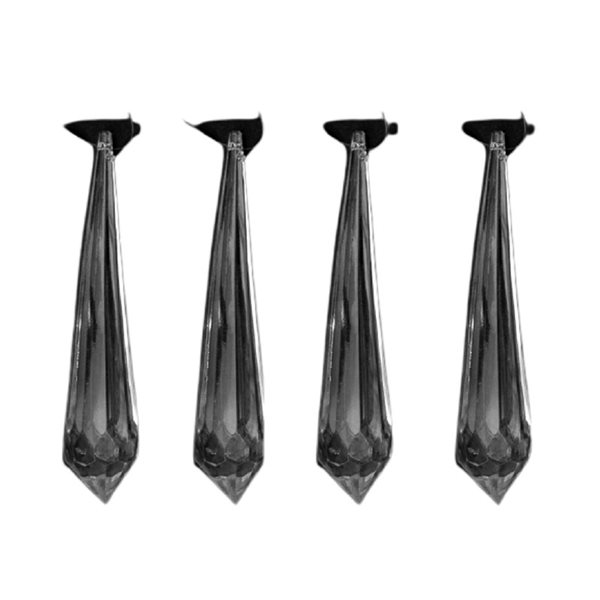 iH casadécor Black Icicle Ornament Set - 4-Pack