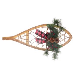 Décoration murale de Noël de 4 po par IH Casa Decor, raquette