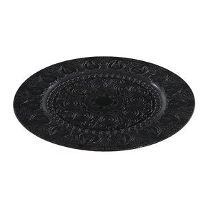 IH Casa Decor 13-in Black Charger Plates - Set of 6
