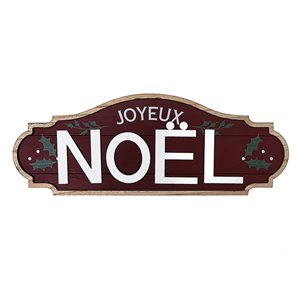 Décoration murale de Noël de 8,65 po par IH Casa Decor, Joyeux Noël