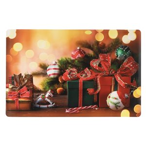 IH Casa Decor Plastic Rectangle Placemats with Gift Boxes - 12-Pack