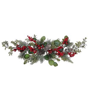IH Casa Decor Artificial Eucalyptus with Berries and Pine Swag