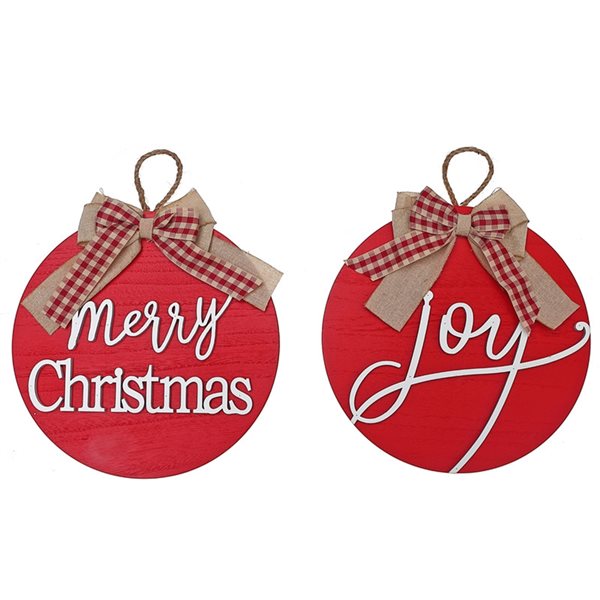 iH casadécor 11.4-in Christmas Wall Art - Set of 2