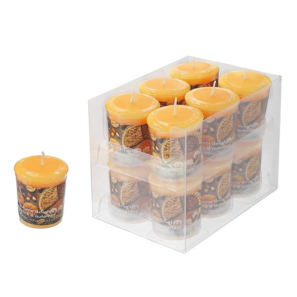 iH casadécor Autumn Delight Votive Scented Candle - Set of 12