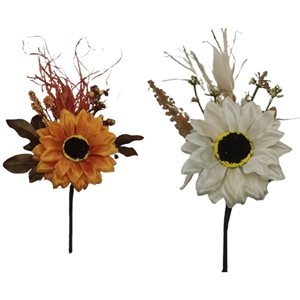 Tournesols décoratifs assortis d'IH Casa Decor, lot de 6