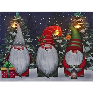IH Casa Decor 12-in Hanging with My Gromies LED Christmas Wall Art