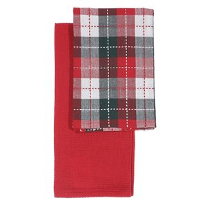 Serviettes de cuisine d'IH Casa Decor avec imprimé Magie de Noël, ens. de 2
