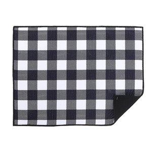 IH Casa Decor 20-in x 15-in Cloth Drying Mat - Black and White
