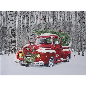 Décoration murale de Noël de 12 po par IH Casa Decor, sapin de Noël