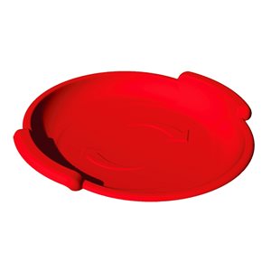 Superio Spiral Adventurer 1-Person Red Plastic Snow Sled