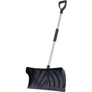 Superio 24-in Plastic Snow Shovel with 35-in Steel Handle