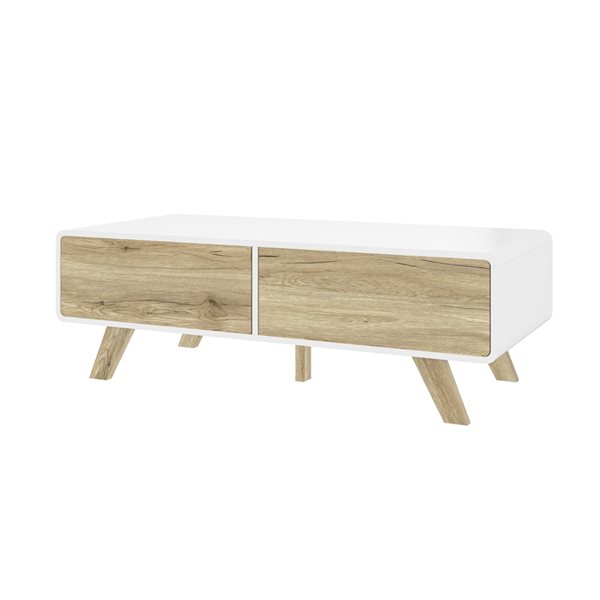 Table basse Alhena par Bestar en composite blanc