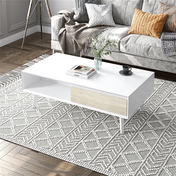 Bestar Adara White Composite Coffee Table