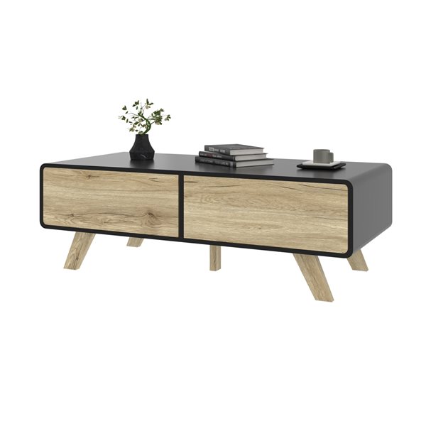 Bestar Alhena Black Composite Coffee Table