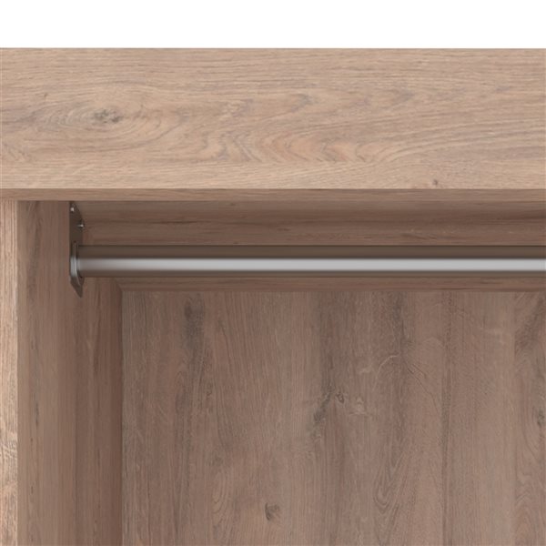 Bestar Pur 36-in Rustic Brown Closet Organizer