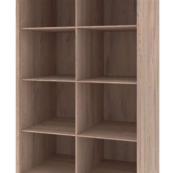 Bestar Pur 25-in Rustic Brown Closet Organizer