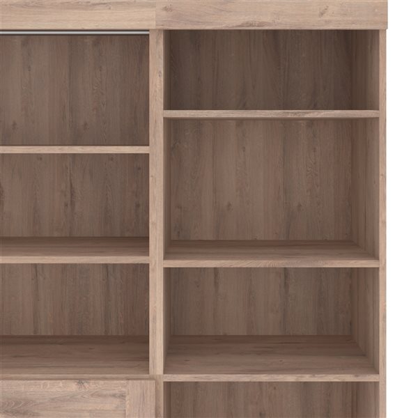Bestar Pur 25in Rustic Brown Shelving Unit 26162000009 RONA
