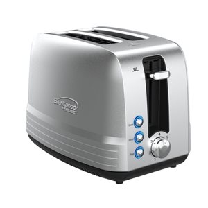 Brentwood 2-Slice Silver 850 W Select Toaster with Extra Wide Slots