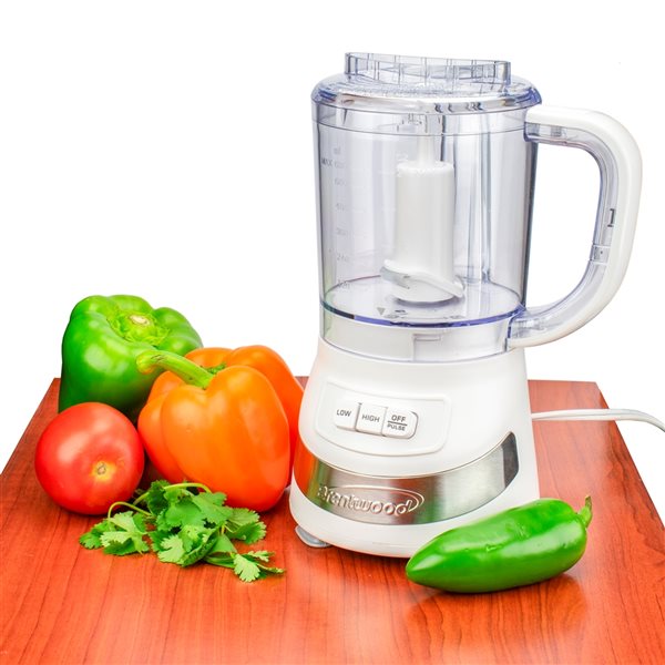 Brentwood 3-Cup 200 W White 1-Blade Food Processor