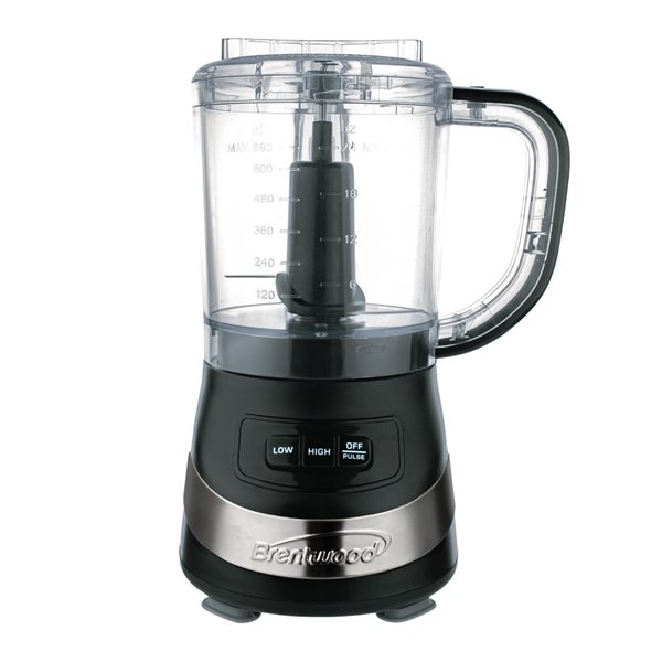 Brentwood 3-Cup 200 W Black 1-Blade Food Processor