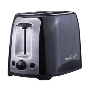 Brentwood 2-Slice Black 800 W Cool Touch Toaster