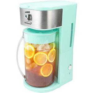 Machine à café et thé glacé Brentwood, capacité de 8 tasses, bleu