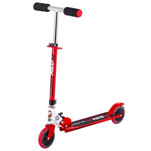 Trottinette pour enfants de Rugged Racers rouge à 2 roues