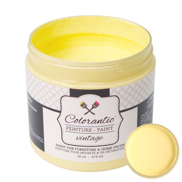 Colorantic Lemon Pie Light Yellow Chalk-Based Paint (Trial Size)