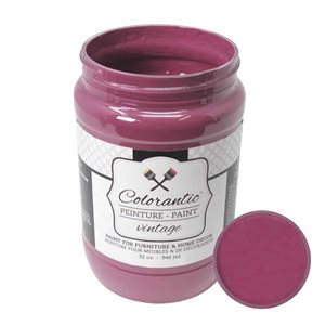 Colorantic Glass of Wine Burgundy Red Chalk-Based Paint (Quart Size)