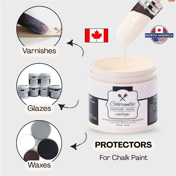 Colorantic Vintage Cream Buttercream Chalk-Based Paint (Trial Size)