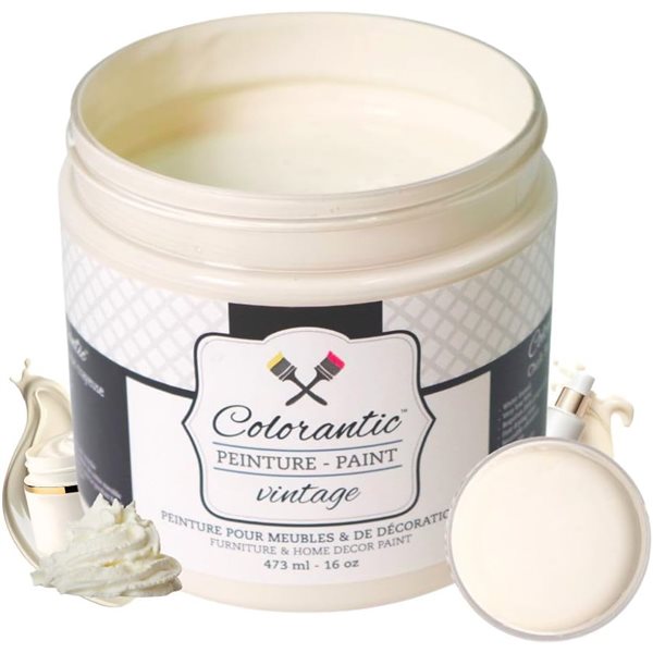 Colorantic Vintage Cream Buttercream Chalk-Based Paint (Trial Size)