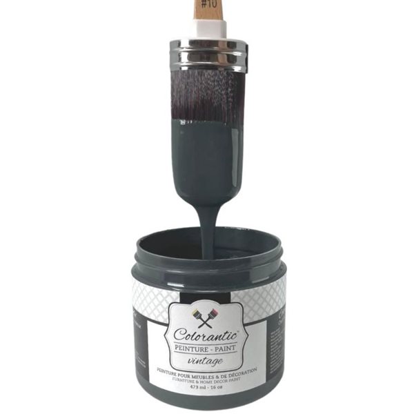 Colorantic Acai Berry Charcoal Black Chalk-Based Paint (Half-Gallon)