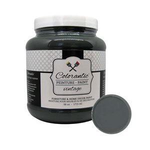 Peinture à la craie Baie d’açaï par Colorantic, noir anthracite, 1/2 gal