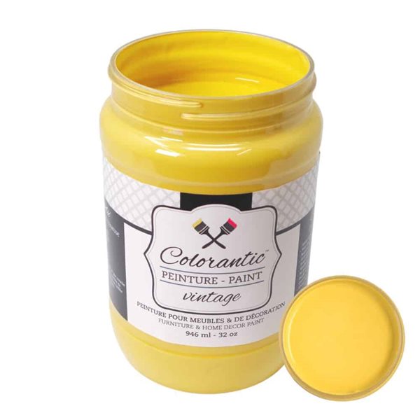 Colorantic Sunflower Dark Yellow Chalk-Based Paint (Quart Size)