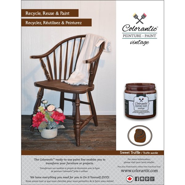 Colorantic Sweet Truffle Brown Chalk-Based Paint (Trial Size)