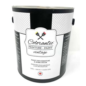 Peinture à la craie Baie d’açaï par Colorantic, noir anthracite, 1 gal