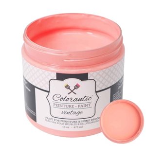 Peinture à la craie Pamplemousse par Colorantic, rose corail, échantillon