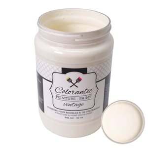 Colorantic Vintage Cream Buttercream Chalk-Based Paint (Quart Size)