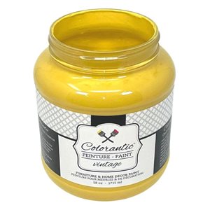 Peinture à la craie Tournesol par Colorantic, jaune doré, 1/2 gal