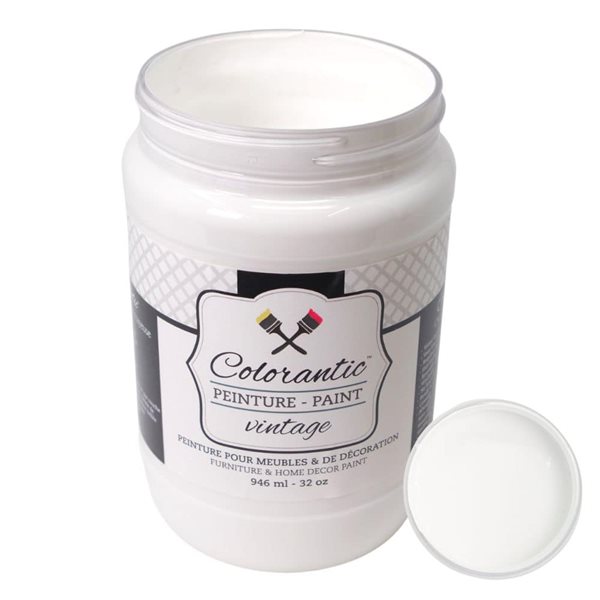 Colorantic Cotton Ball Pure White Chalk-Based Paint (Quart Size)