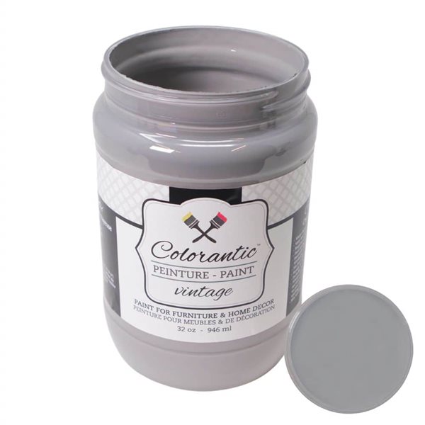 Colorantic Tractor Dust Dark Grey Chalk-Based Paint (Quart Size)